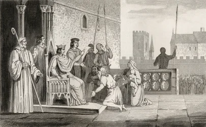 Ludwig X. (1289-1316) der Unartige befreit die Leibeigenen, aus 