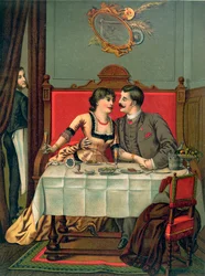 Mittagessen in einem privaten Speiseraum