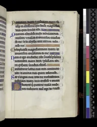 aus dem Psalter und Stundenbuch von Isabella von Frankreich, Paris, ca. 1265-70