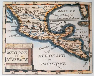 Karte von Mexiko oder Neuspanien, 1625