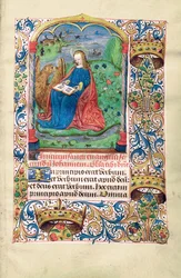 Maria Magdalena in der Wildnis, Illustration aus "Stundenbuch, Gebrauch von Langres", ca. 1500