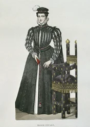 Maria Stuart (1542-87), Kopie einer Miniatur aus dem Recueil de Gaignieres