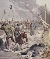 Massaker in China, aus Le Petit Journal, 1891