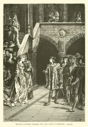 Begegnung zwischen Karl VIII und Anne von Bretagne