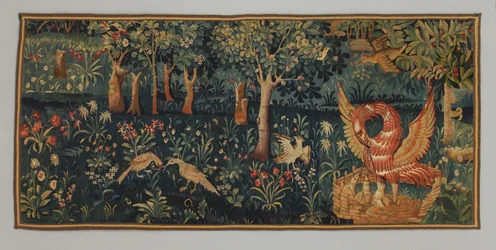 Millefleurs mit Pelikan in ihrer Frömmigkeit, frühes 16. Jahrhundert