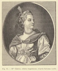 Mlle Clairon, berühmte Tragödin, nach Schenau