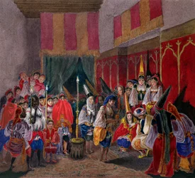 Maurische Hochzeit in Algerien, ca. 1840-45