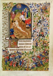Das Martyrium des Heiligen Laurentius, aus den Stunden der Marguerite d