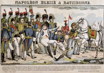 Napoleon verwundet in Regensburg - Bild von Epinal