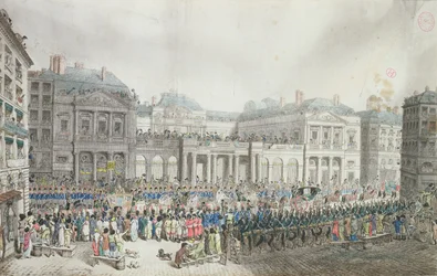 Napoleons Krönungszug passiert am 2. Dezember 1804 den Staatsrat