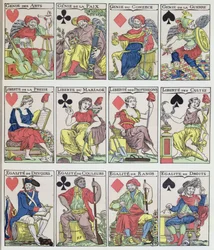 Neue Spielkartendesigns aus der Zeit der Französischen Revolution, 1793