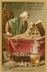 Nicolas Flamel, französischer Schreiber und Manuskripthändler