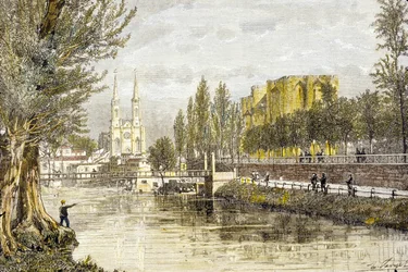 Niort, Frankreich (Gravur)