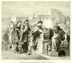 Es wurde beschlossen, dass man das Los über ein Zehntel des Volkes werfen würde