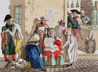 Pariser Milchverkäufer und Nachrichtenüberbringer, ca. 1815