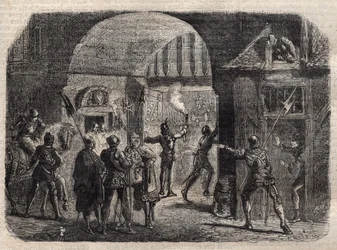 Perrinet Leclerc öffnet in der Nacht das Tor von Buci in Paris für die Burgunder, 29. Mai