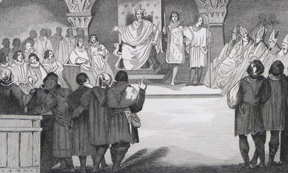 Philippe IV (1268-1314) der Schöne vereint die Generalstände im Louvre, aus 
