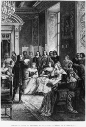 Pierre Corneille (1606-84) liest Polyeucte im Hotel de Rambouillet, ca. 1880