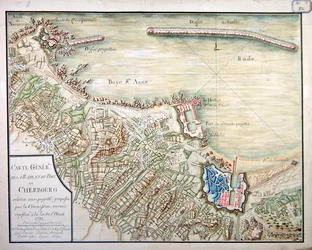 Plan zur Entwicklung des Hafens und Hafens von Cherbourg
