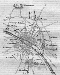 Plan von Paris unter Karl V.