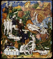 Plakette: Aeneas und Sibylle in der Unterwelt, ca. 1530