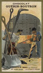 Schürhaken und Kohleschaufel
