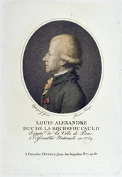 Porträt von Louis Alexandre de la Rochefoucauld, Herzog von Enville (D