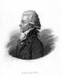 Porträt von Antoine Barnave (1761 - 1793), französischer Revolutionär - in „Revolution française“ von Thiers
