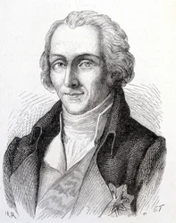 Porträt von Benjamin de Rumford, amerikanischer Physiker (1753 - 1814) - in „Album der Wissenschaft; berühmte Wissenschaftler; Große Entdeckungen“ 1896