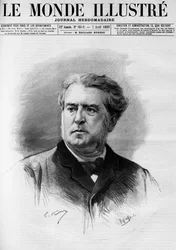 Porträt von Charles Floquet (1828-1896), Präsident des Ministerrats von 1888 bis 1889. In „Die Illustrierte Welt“ 1888.