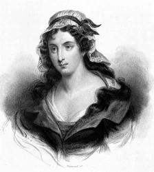 Porträt von Charlotte Corday (1768 - 1793) - in „Revolution française“ von Thiers. 19. Jahrhundert