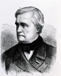 Porträt von Claude Pouillet, französischer Physiker (1790 - 1868) - in „Album der Wissenschaft; berühmte Wissenschaftler; Große Entdeckungen“ 1896.