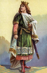 Porträt von Chlothar III., König der Franken