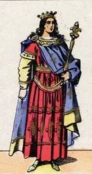 Porträt von Clovis III., König der Franken