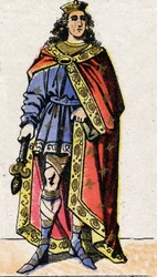 Porträt von Clovis II., König der Franken (ca. 633-657).