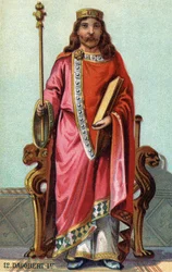 Porträt von Dagobert, König der Franken von 628 bis 638