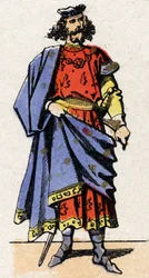 Porträt von Ebroin, Bürgermeister des Palastes von Neustrien im 7. Jahrhundert