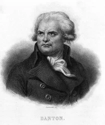 Porträt von Georges Jacques Danton (1759 - 1794) - in „Revolution française“ von Thiers. 19. Jahrhundert