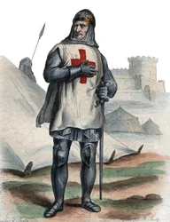 Porträt Gottfrieds von Bouillon (ca. 1060-1100), fränkischer Ritter und einer der Anführer des Ersten Kreuzzugs.