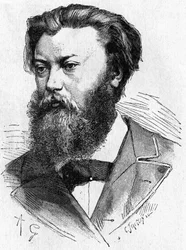 Porträt von Jablochkoff - im „Album der Wissenschaft; berühmte Wissenschaftler; Große Entdeckungen“ 1896.