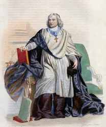 Porträt von Jacques Bénigne Bossuet (1627-1704), französischer Bischof und Theologe