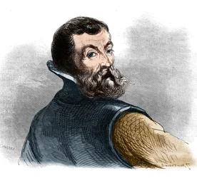 Porträt von Jacques Cartier (1491-1557), französischer Navigator und Entdecker.