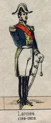 Porträt von Jean Lannes, Herzog von Montebello, Marschall von Frankreich. Bild von Epinal aus dem späten 19. Jahrhundert