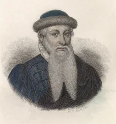 Porträt von Johannes Gensfleisch genannt Gutenberg (1394/99-1468), deutscher Drucker. In „Portraits of Useful Men“