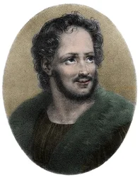 Porträt von Mathurin Régnier (1573-1613), französischer Satiriker - Gravur