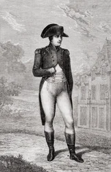 Porträt von Napoleon Bonaparte, aus Histoire de la Révolution Française von Louis Blanc