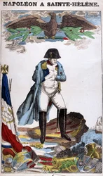 Porträt von Napoleon Bonaparte in St. Helena. Bild von Epinal