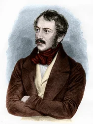 Porträt von Nikolaus Lenau (Farbstich)