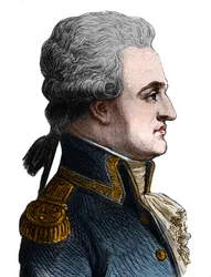 Porträt von Pierre Charles de Villeneuve, französischer Admiral (1763-1806); er eröffnete die Schlacht von Trafalgar, die in einer Katastrophe endete, und beging danach Selbstmord - in "Die Geschichte Frankreichs" von Henri Martin