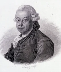 Porträt von Pierre Poivre (1719-1786), französischer Entdecker - aus „Portraits of useful men“